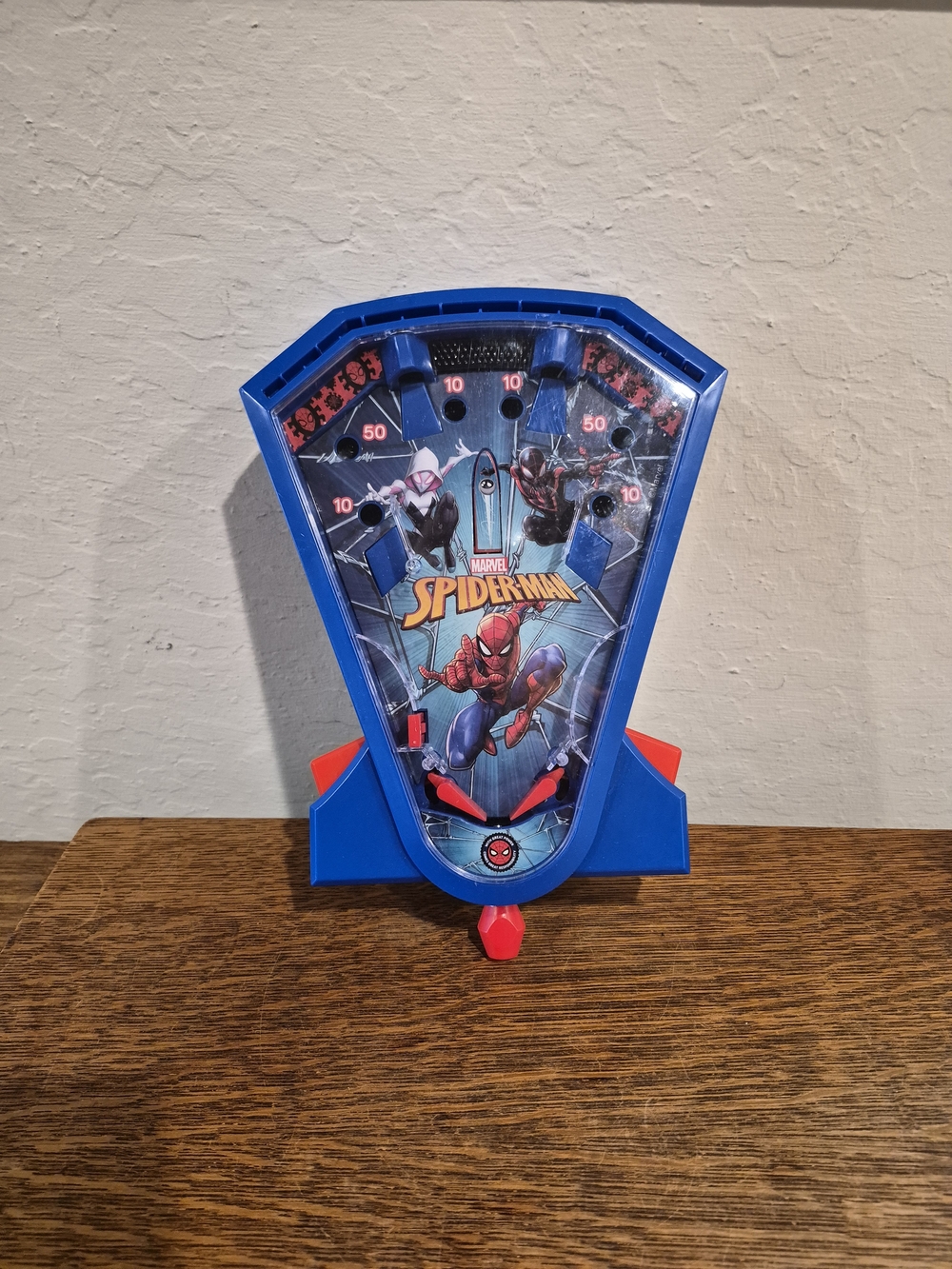 World Tech ToysSpider-Man Tabletop Baseball Pinball Game Toy